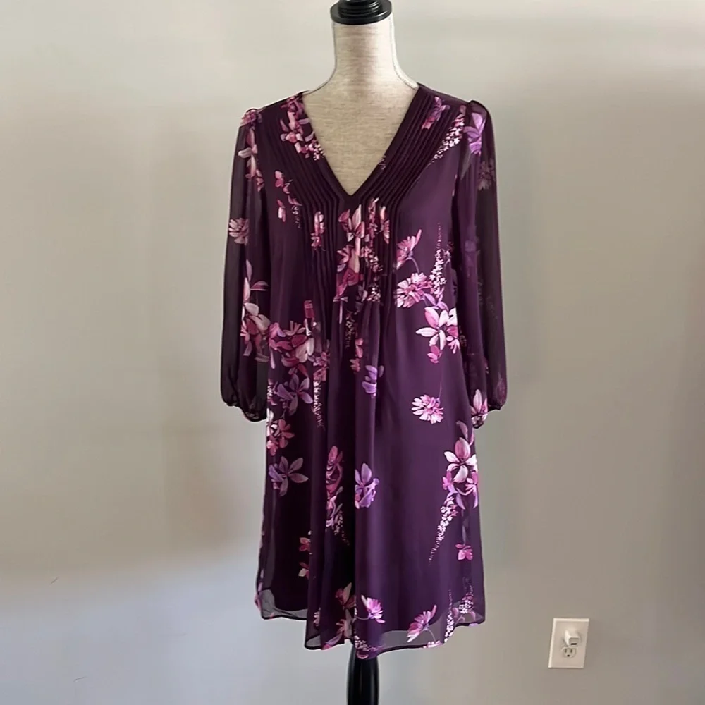 Calvin Klein size 12 flowy mid length dress perfect for a wedding. Light weight - Picture 1 of 6